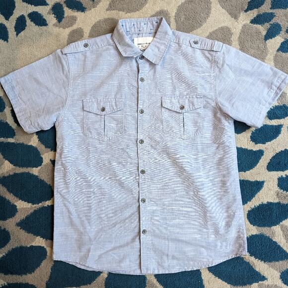·Paper Denim & Cloth Short Sleeved Button Down, 10/12 - Picture 2 of 7